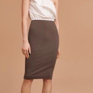 BURGUNDY Wilfred MIDI SKIRT -